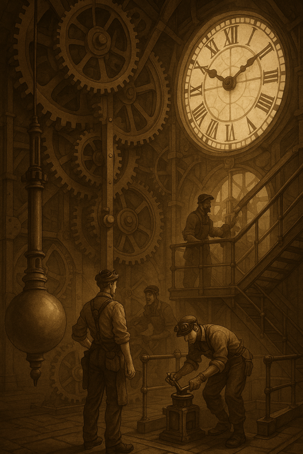 Steampunk Clockwork Workshop in Motion