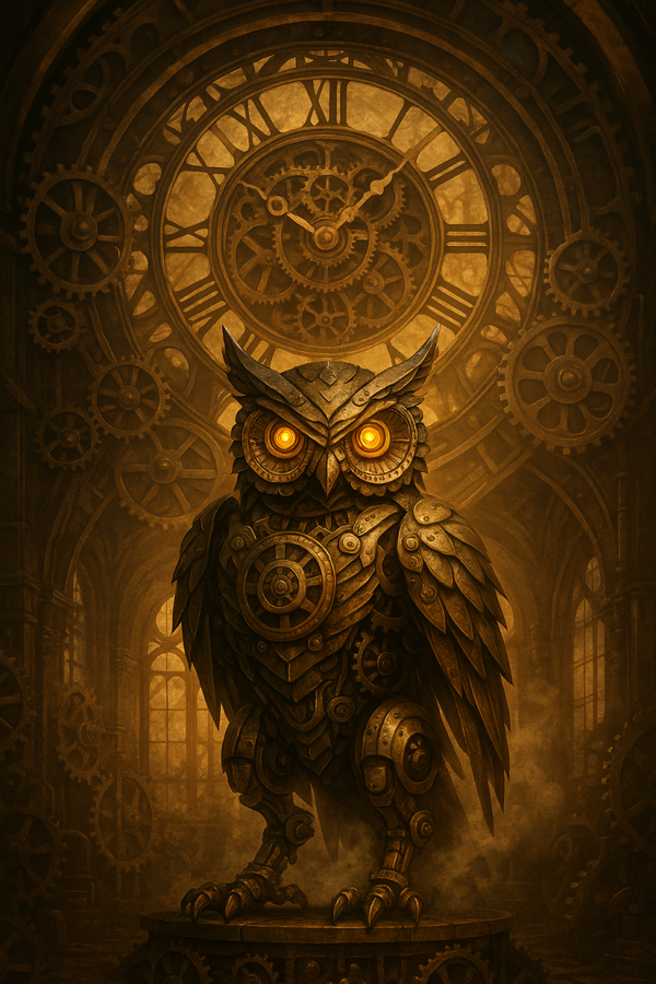 Steampunk Owl in Clockwork Hall