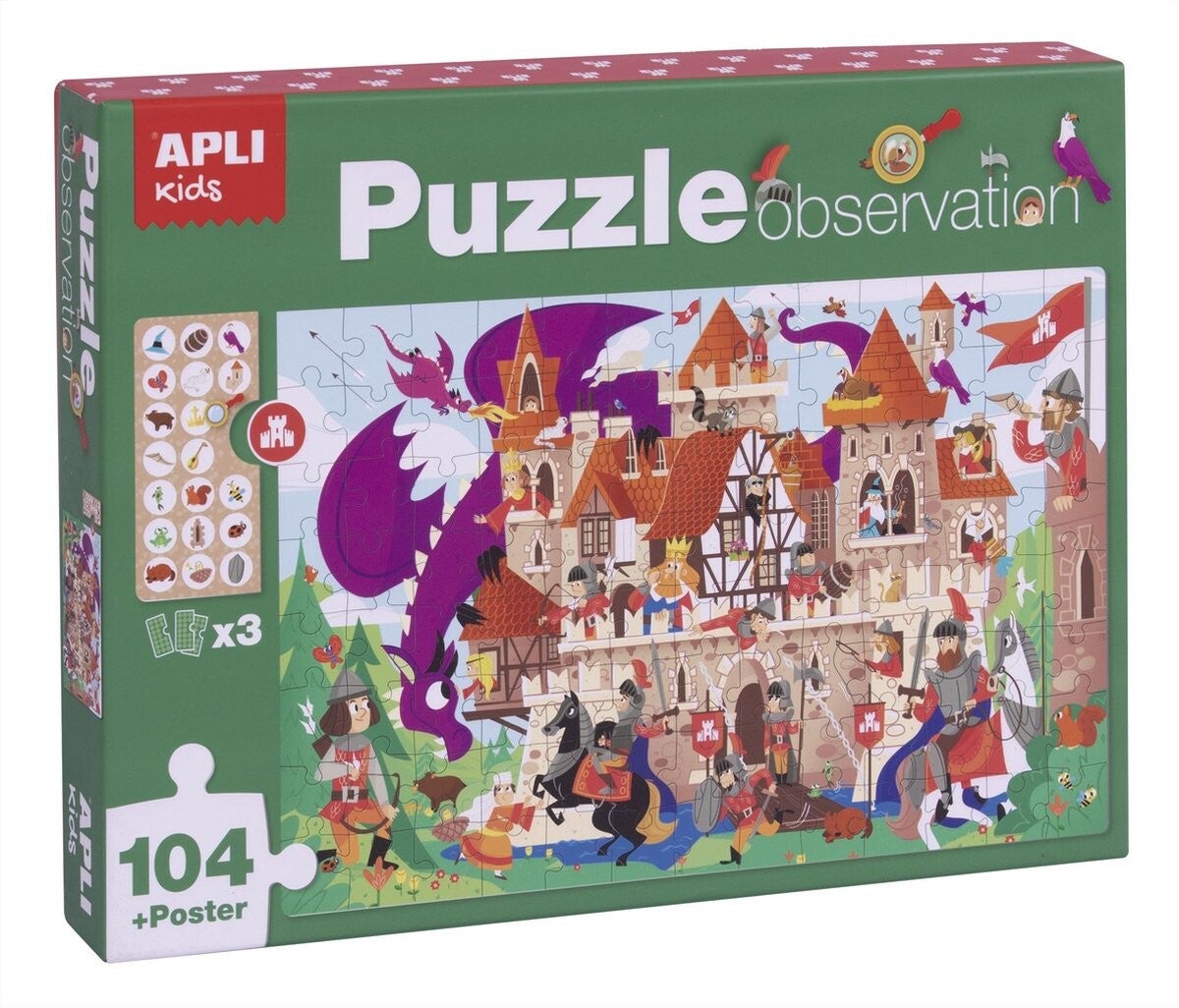 Apli, ontdekpuzzel het kasteel