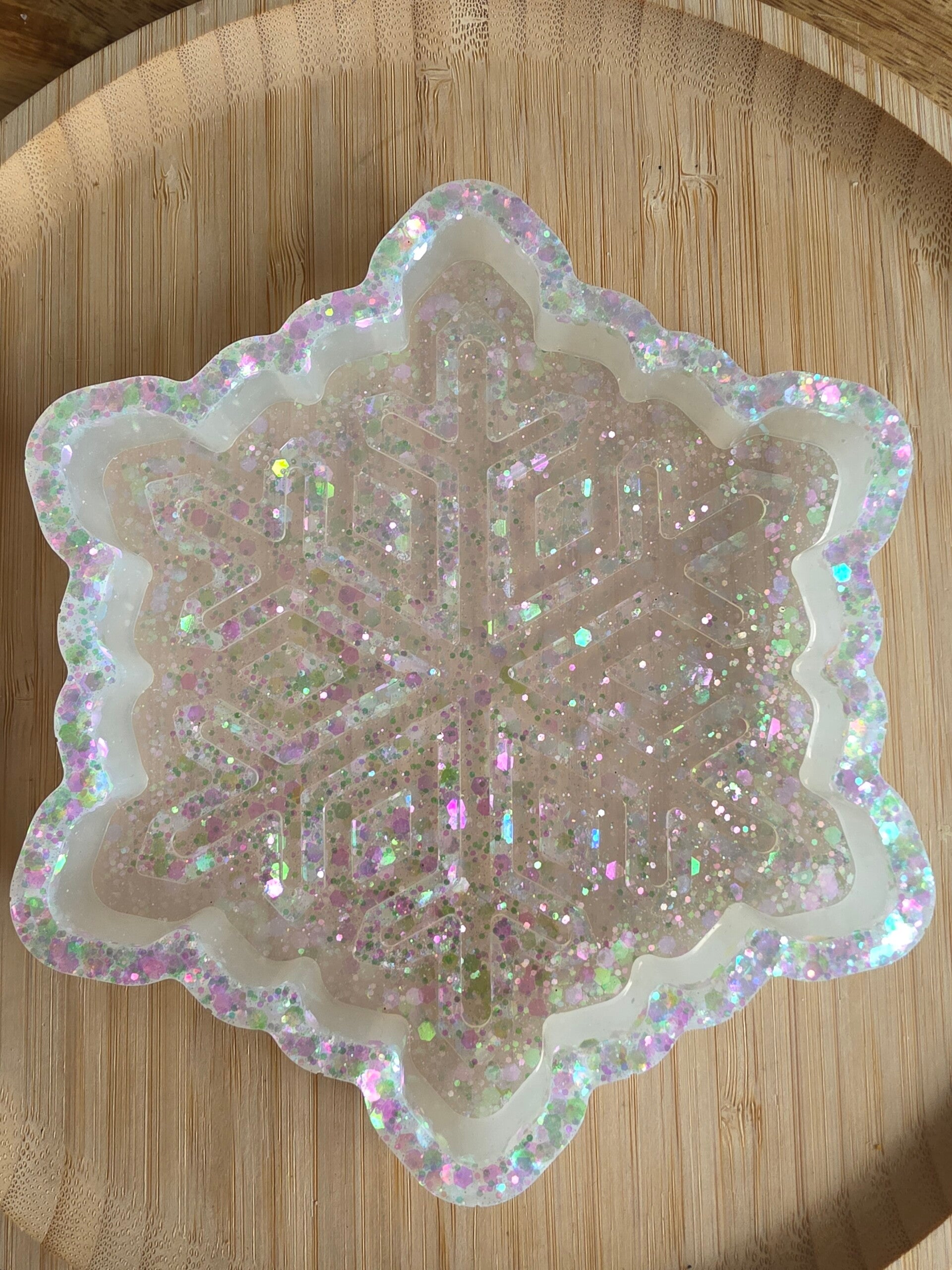 Epoxy, vulvorm sneeuwvlok