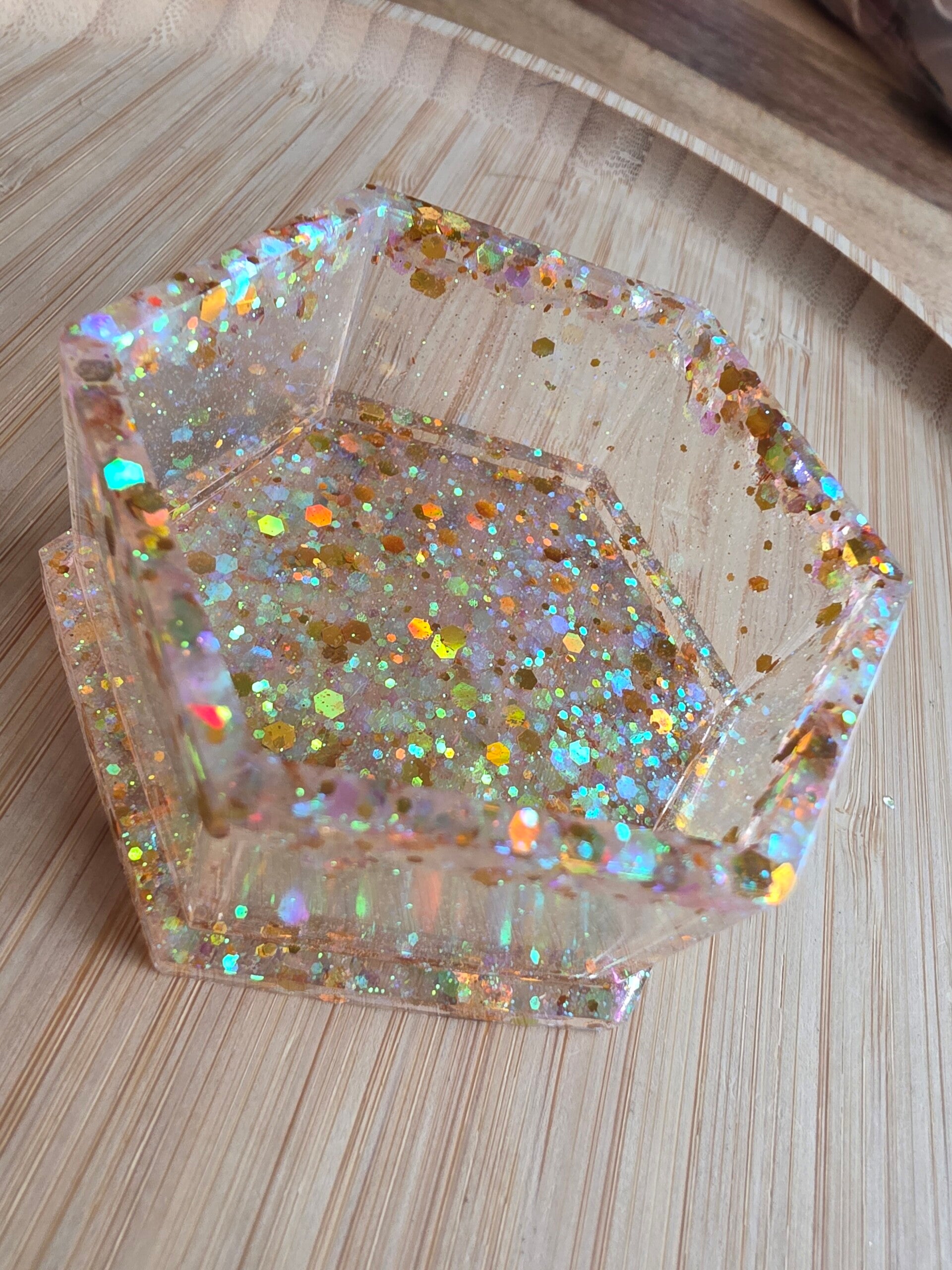 Hexagon bakje, golden winter