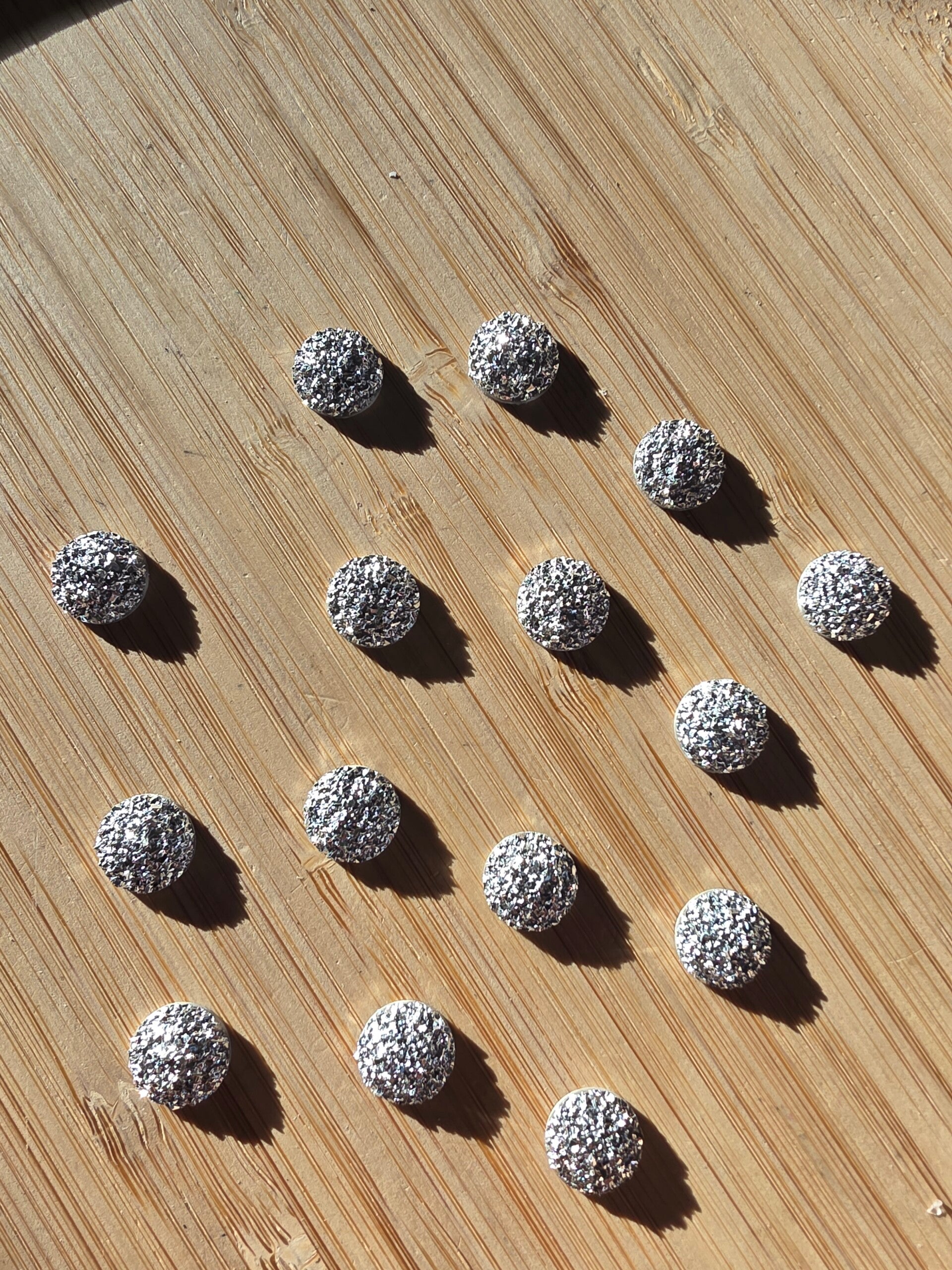 Loose parts, halve cirkels zilver