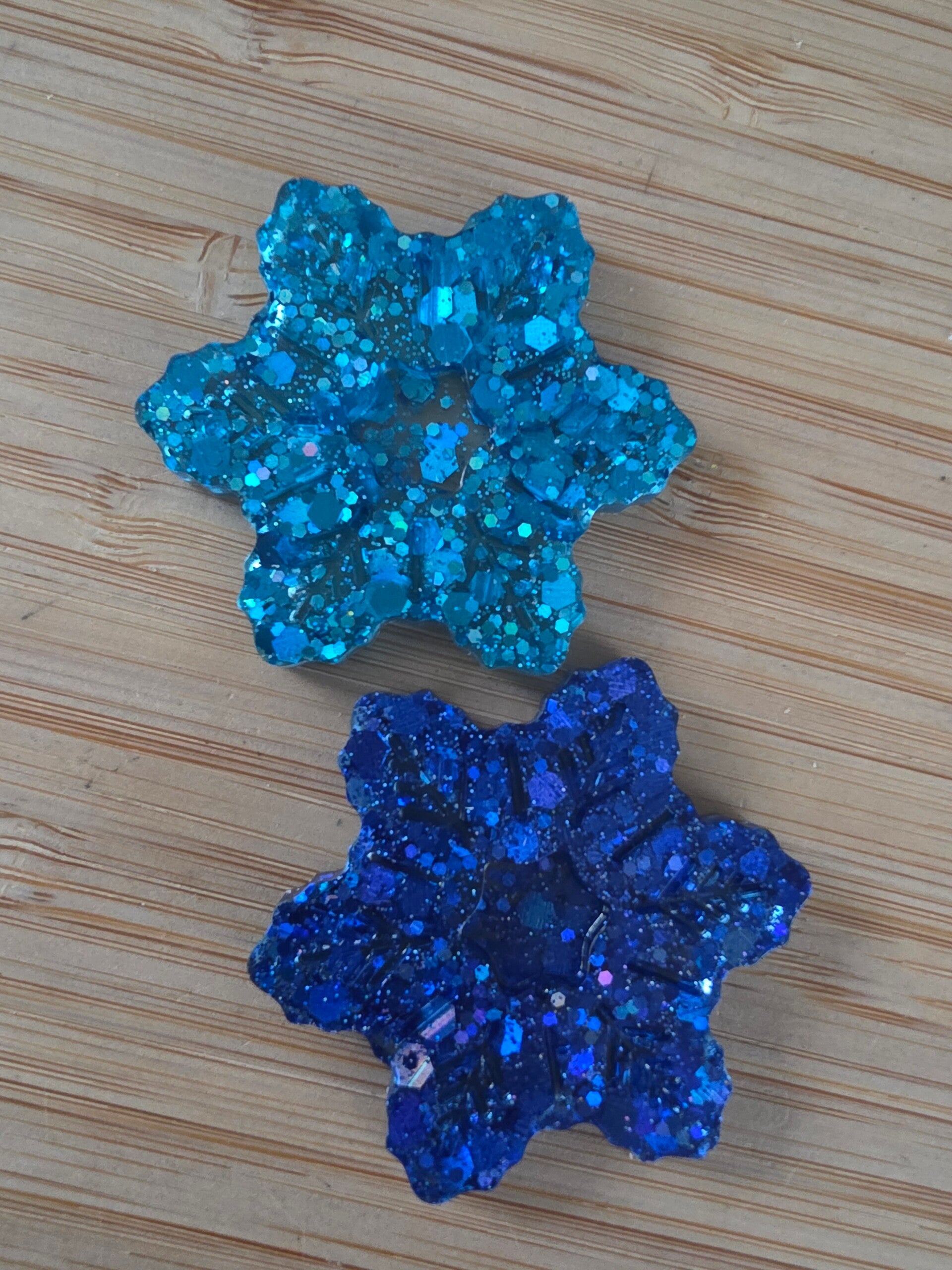 Epoxy grote sneeuwvlokken set van 2