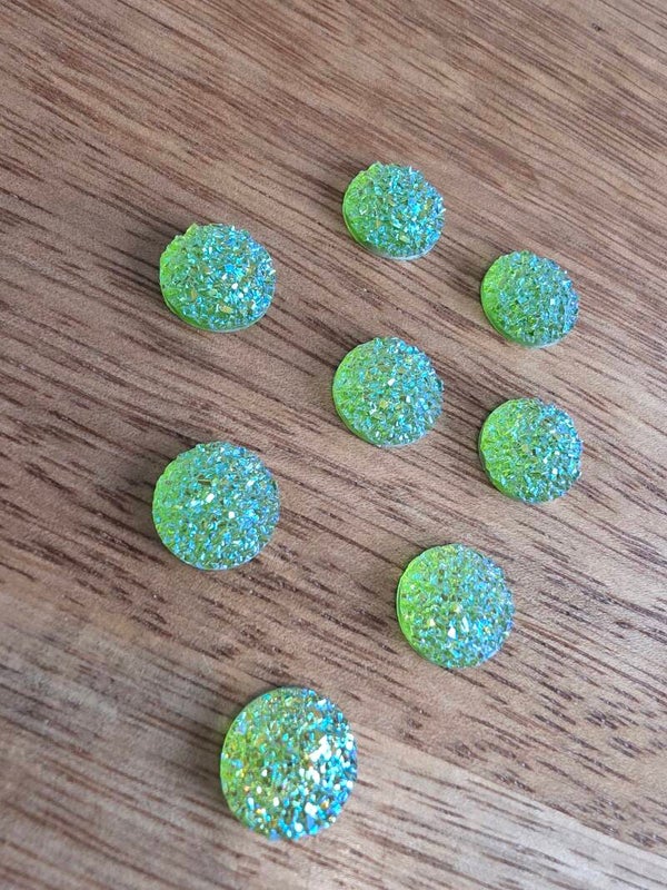 Loose parts, glimmende diamanten groen