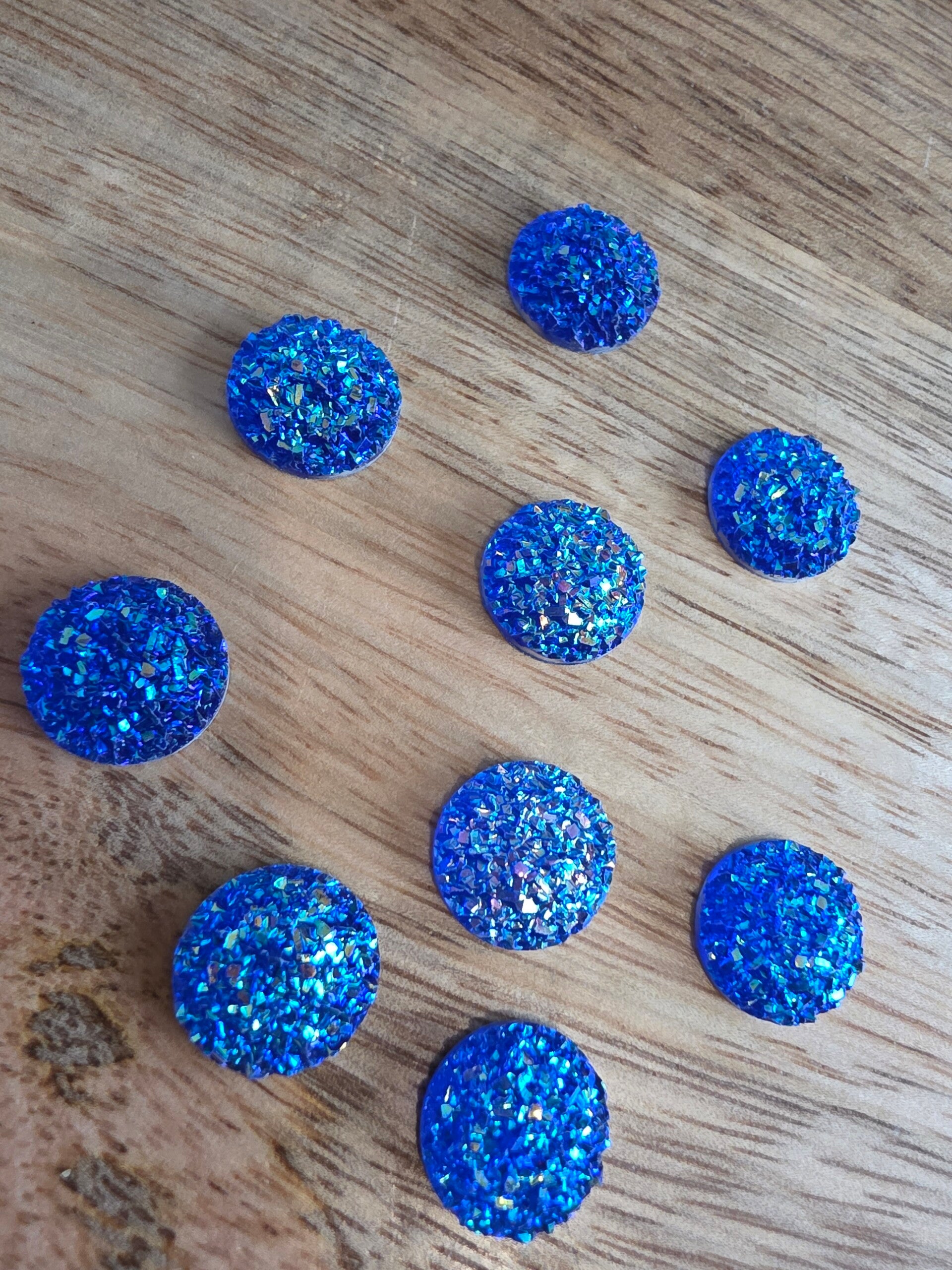 Loose parts, glimmende diamanten donkerblauw