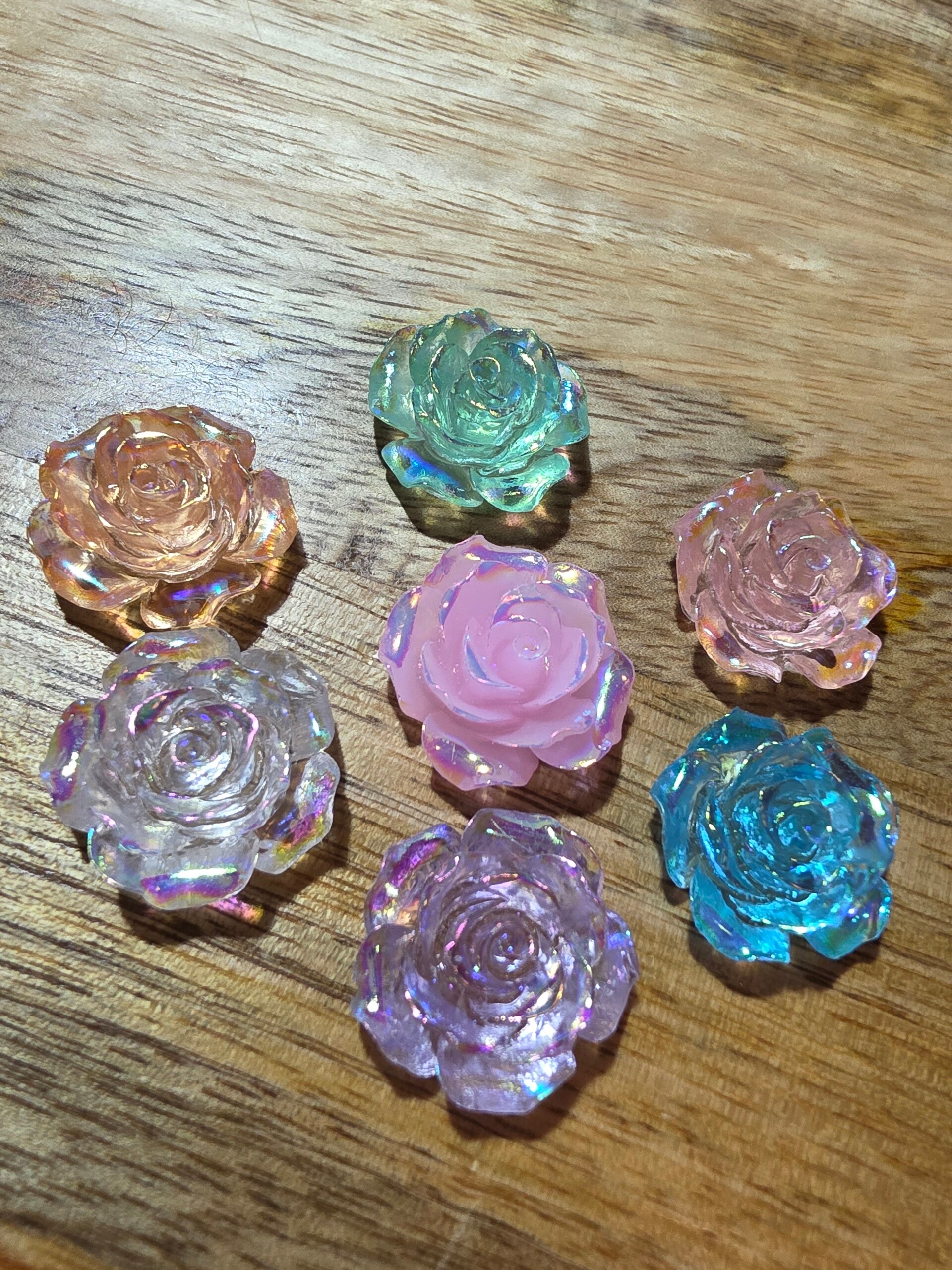 Loose parts, regenboog rozen