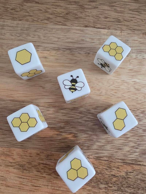 Thema dobbelsteen, bijtjes