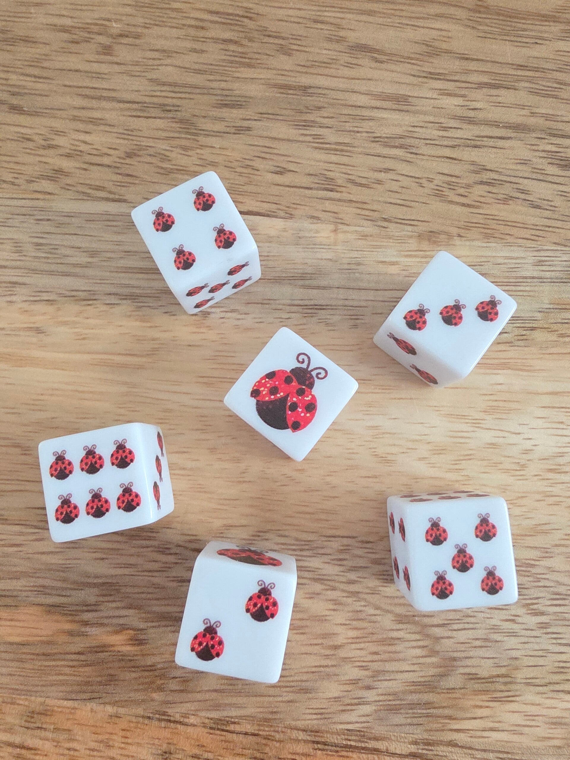 Thema dobbelsteen, lieveheersbeestjes