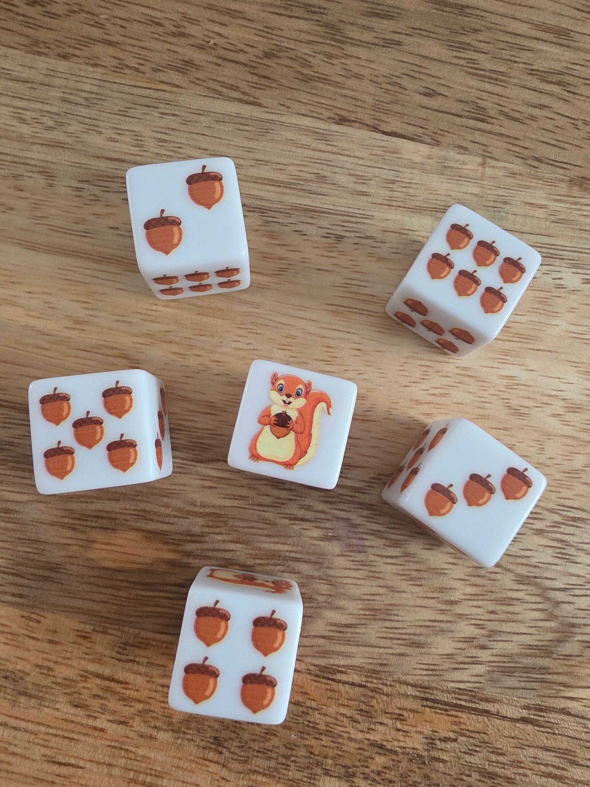 Thema dobbelsteen, eekhoorntje