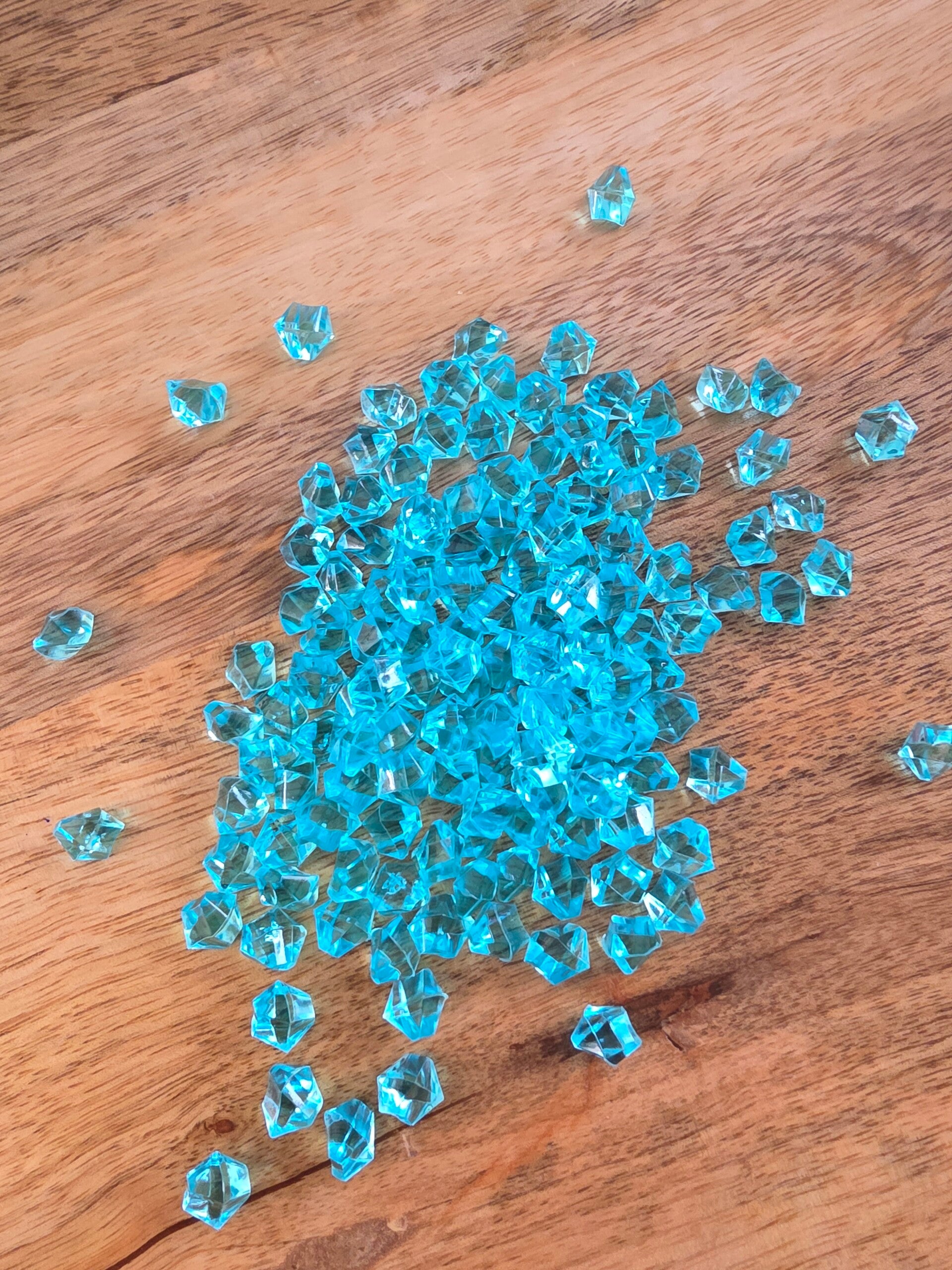 Loose parts, diamanten lichtblauw (klein)