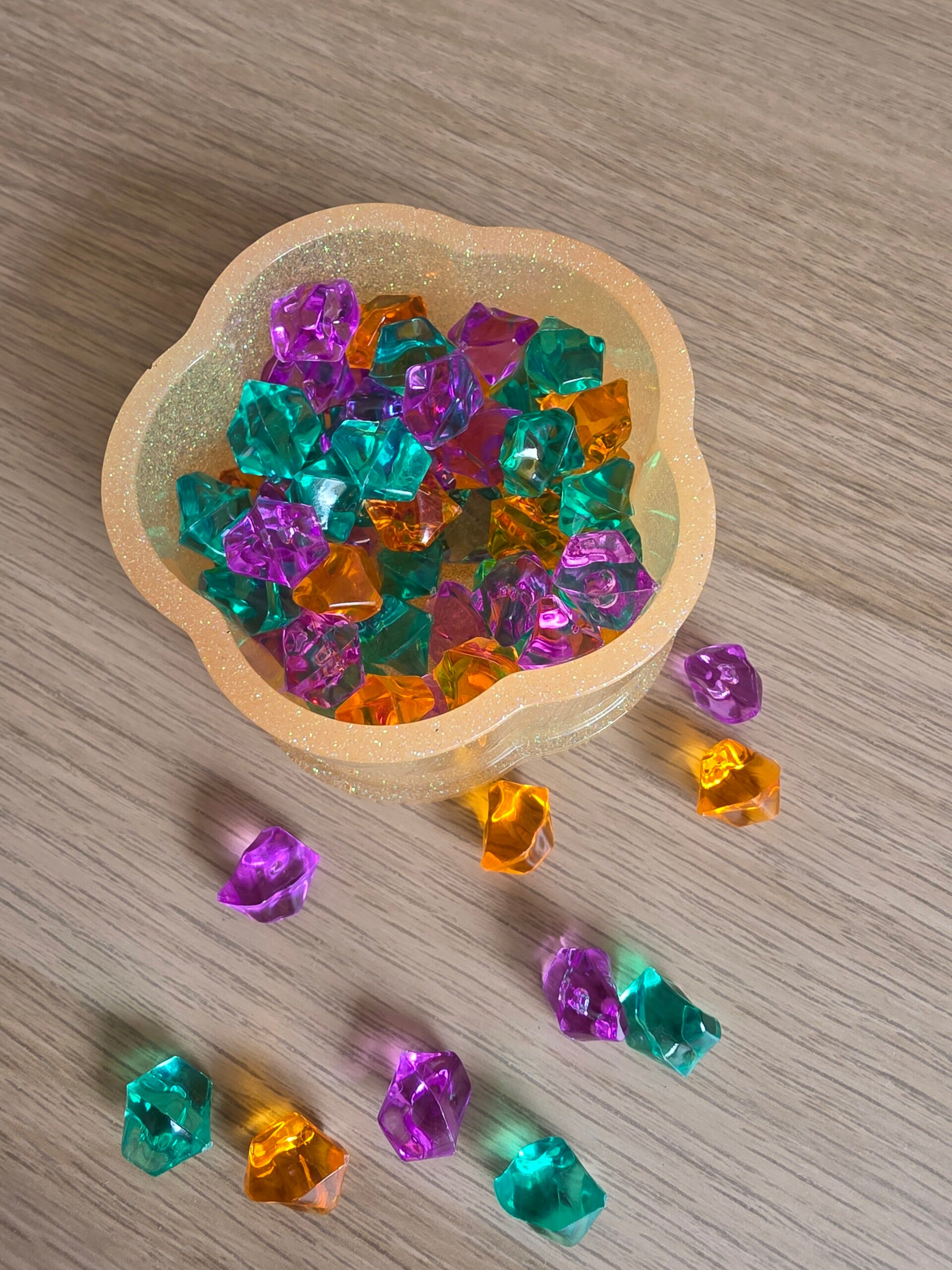 Epoxy, bloembakje oranje