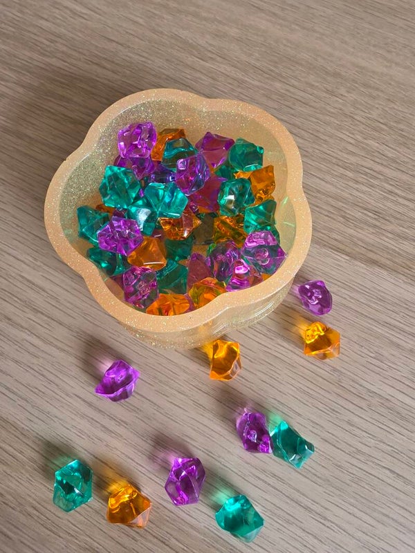 Epoxy, bloembakje oranje