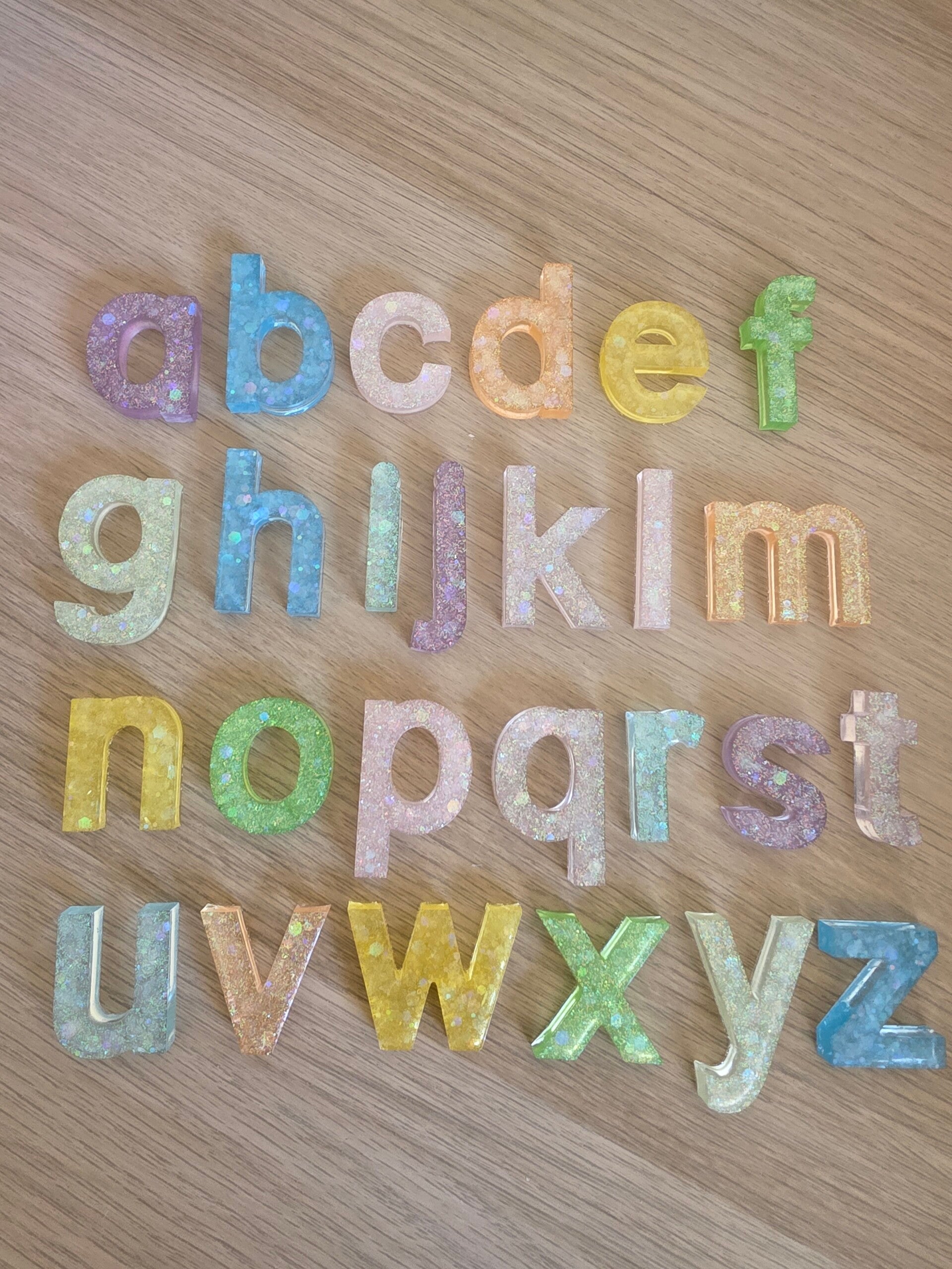 Epoxy, pastel lente letterset