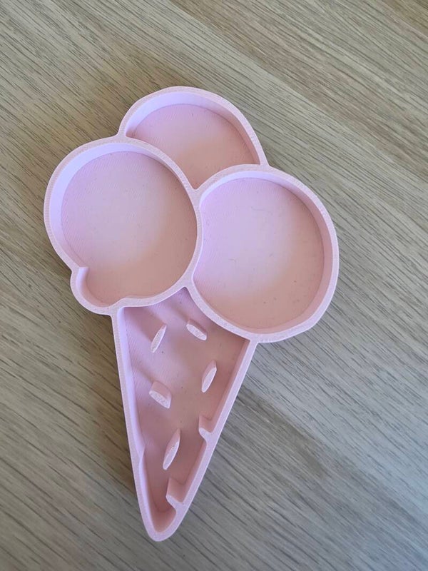 Vulvorm, ijsje met bolletjes