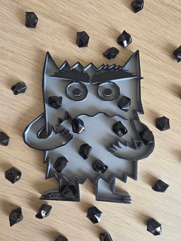 Vulvorm, kleurenmonster bang