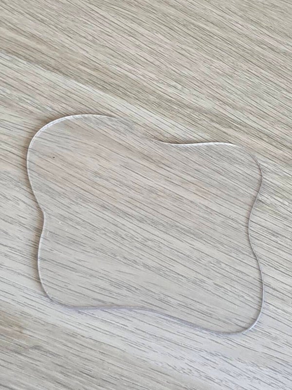 Acryl plaatjes wolk, doorzichtig