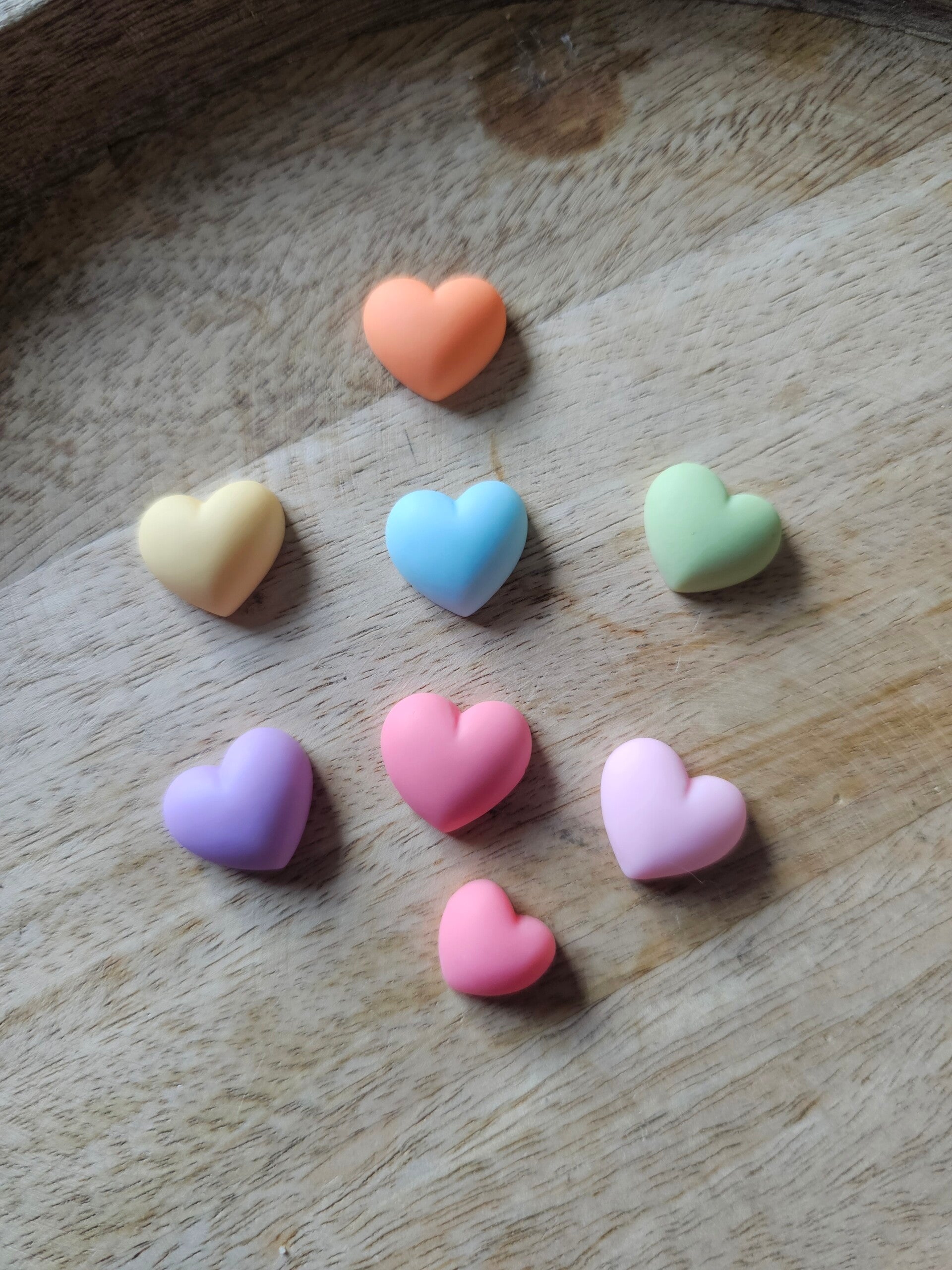 Loose parts, pastel harten groot