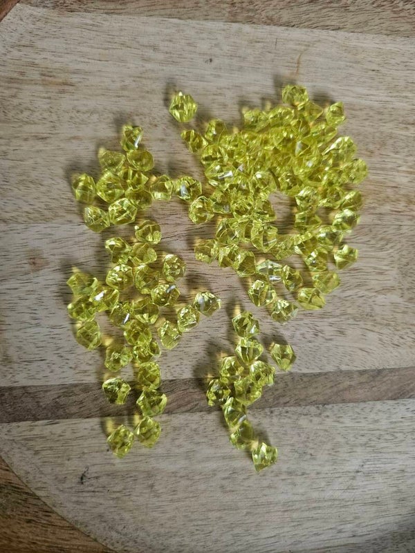 Loose parts, diamanten geel (klein)