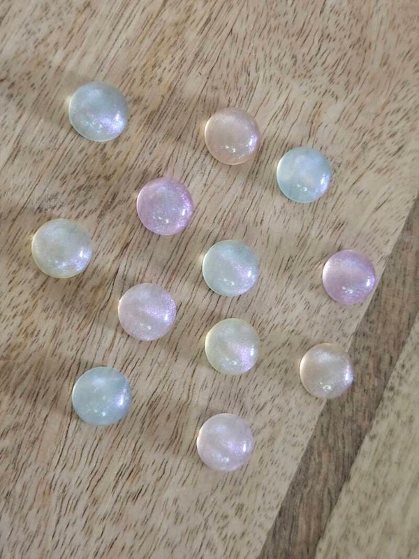 Loose parts, halve cirkels pastel