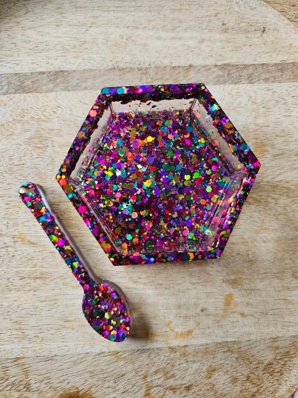 Disco hexagon bakje