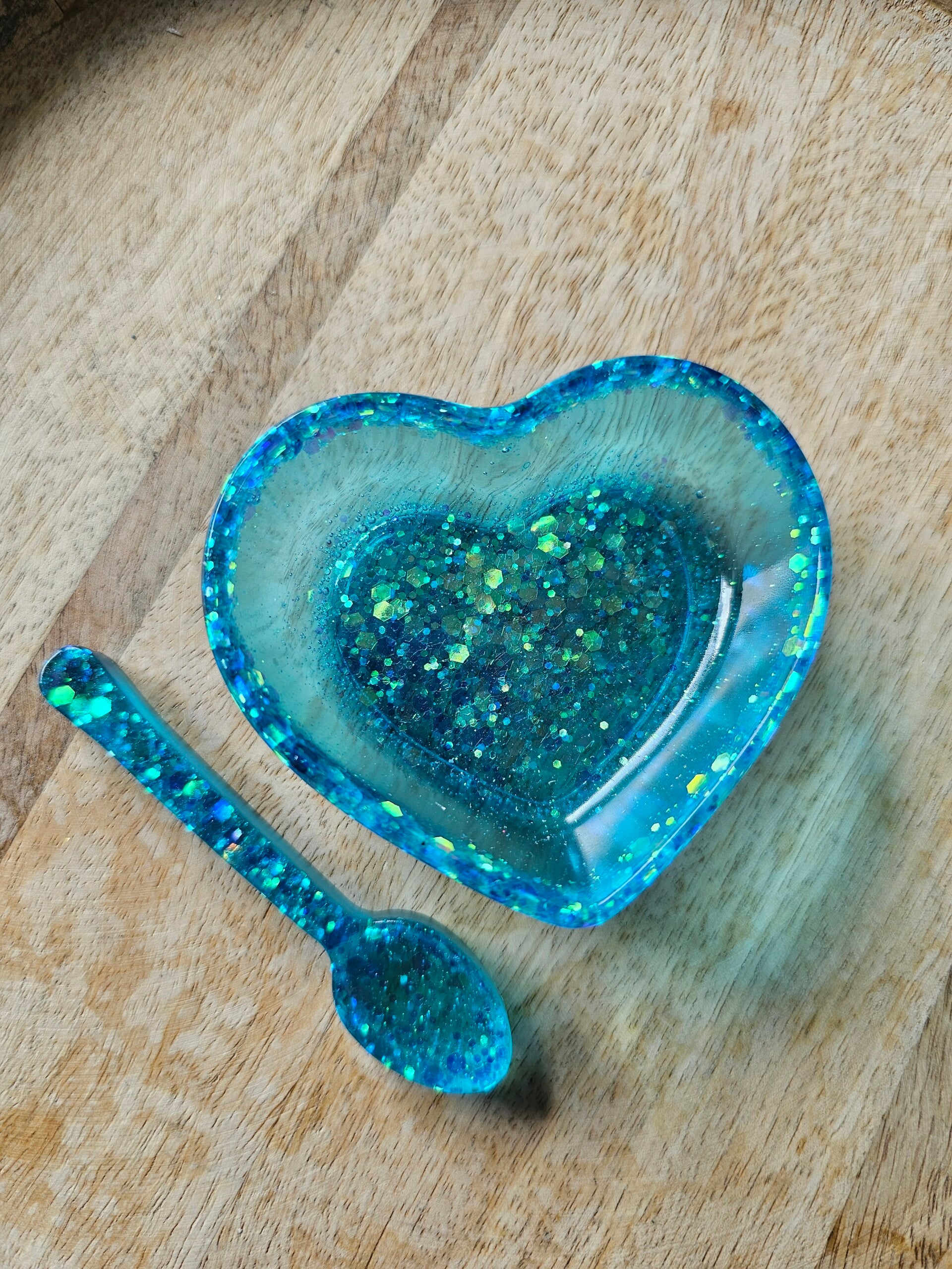 Neon, hartjesbakje blauw