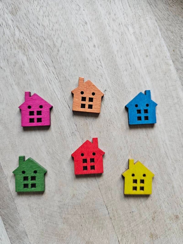 Huisjes, set 50 stuks