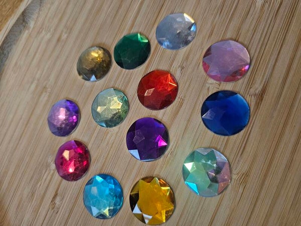 Glinster diamanten, regenboog (groot)