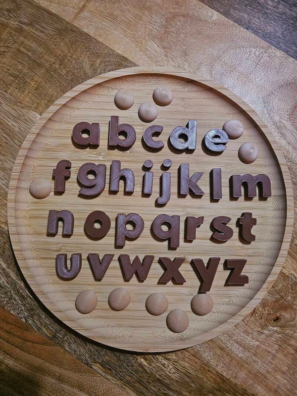 Kleine chocoladeletters