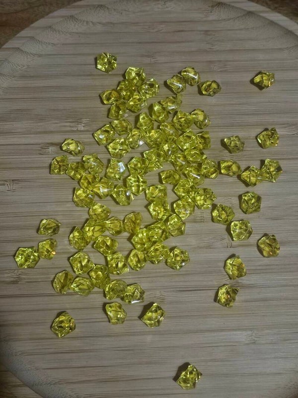 Loose parts, diamanten geel (middel)
