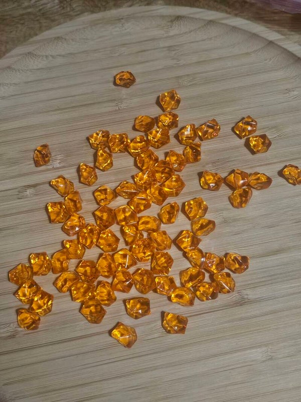 Loose parts, diamanten oranje (middel)