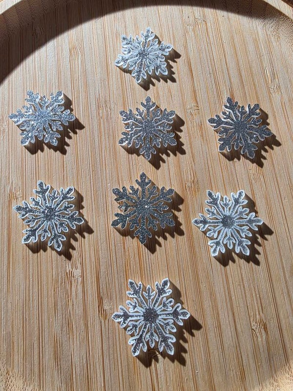 XL grote sneeuwvlokken zilver