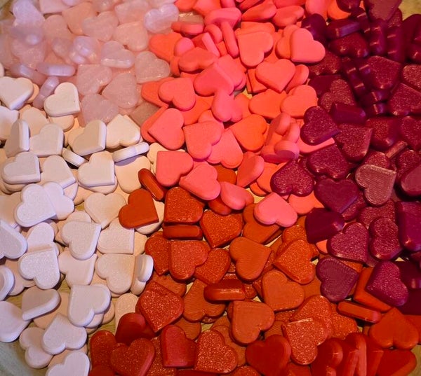 Valentijnshartjes, enkele kleur