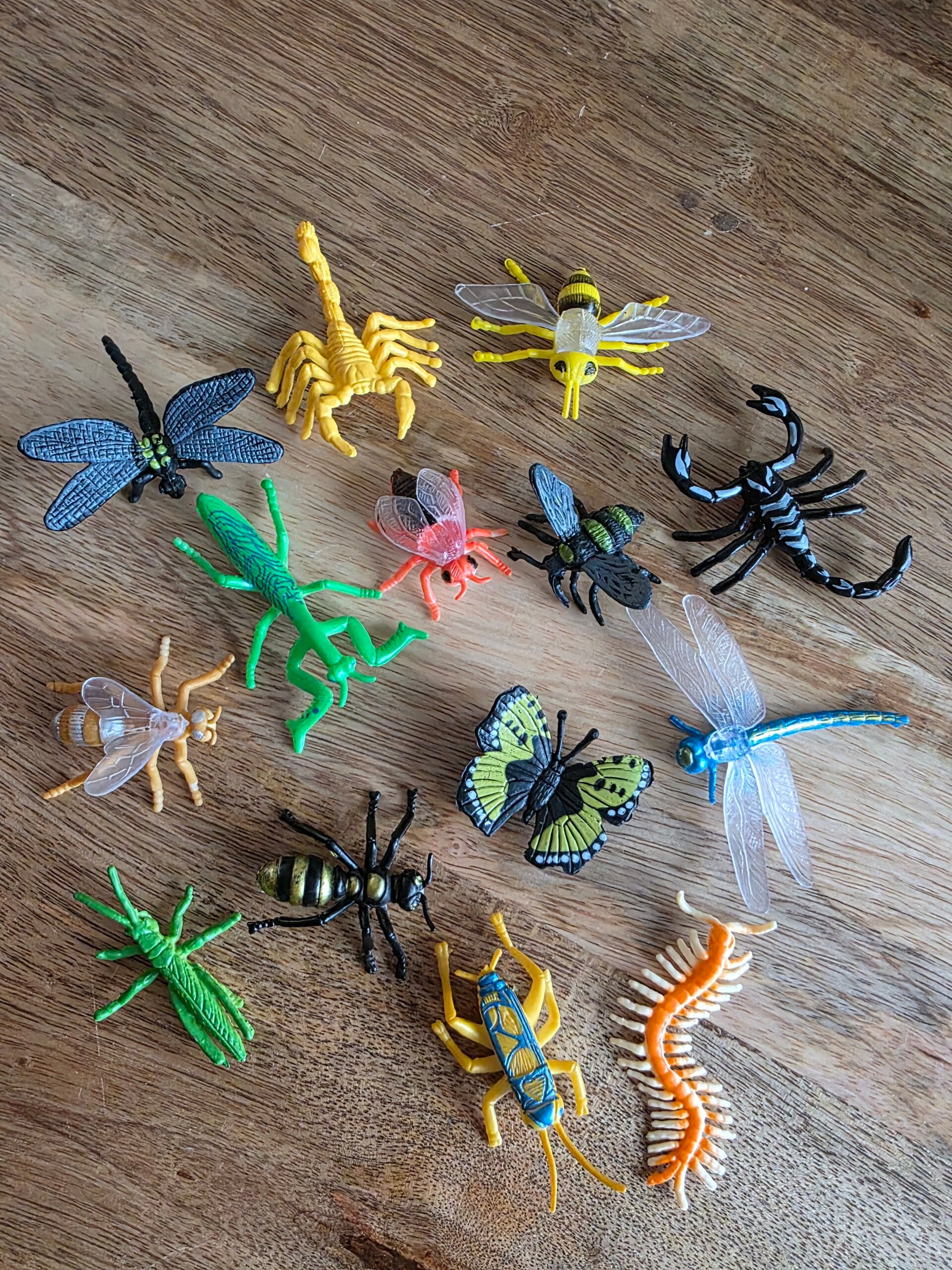 Kriebelbeestjes, set 8 groot