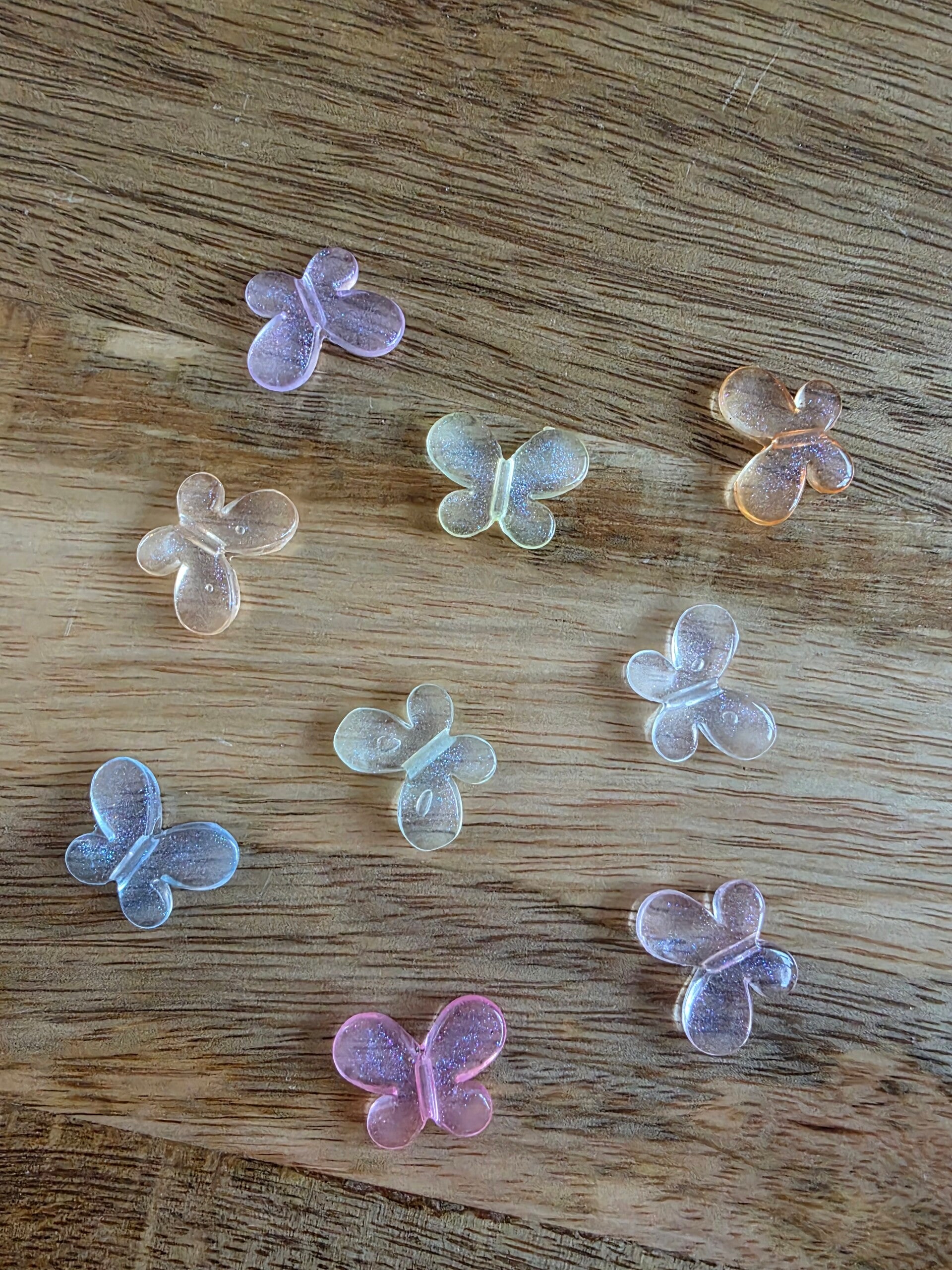 Loose parts vlinder, kleine glitter