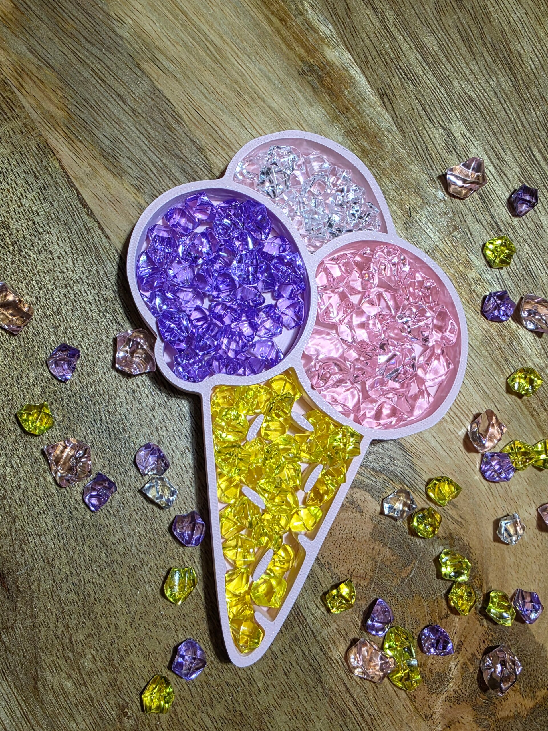 Vulvorm, ijsje met bolletjes