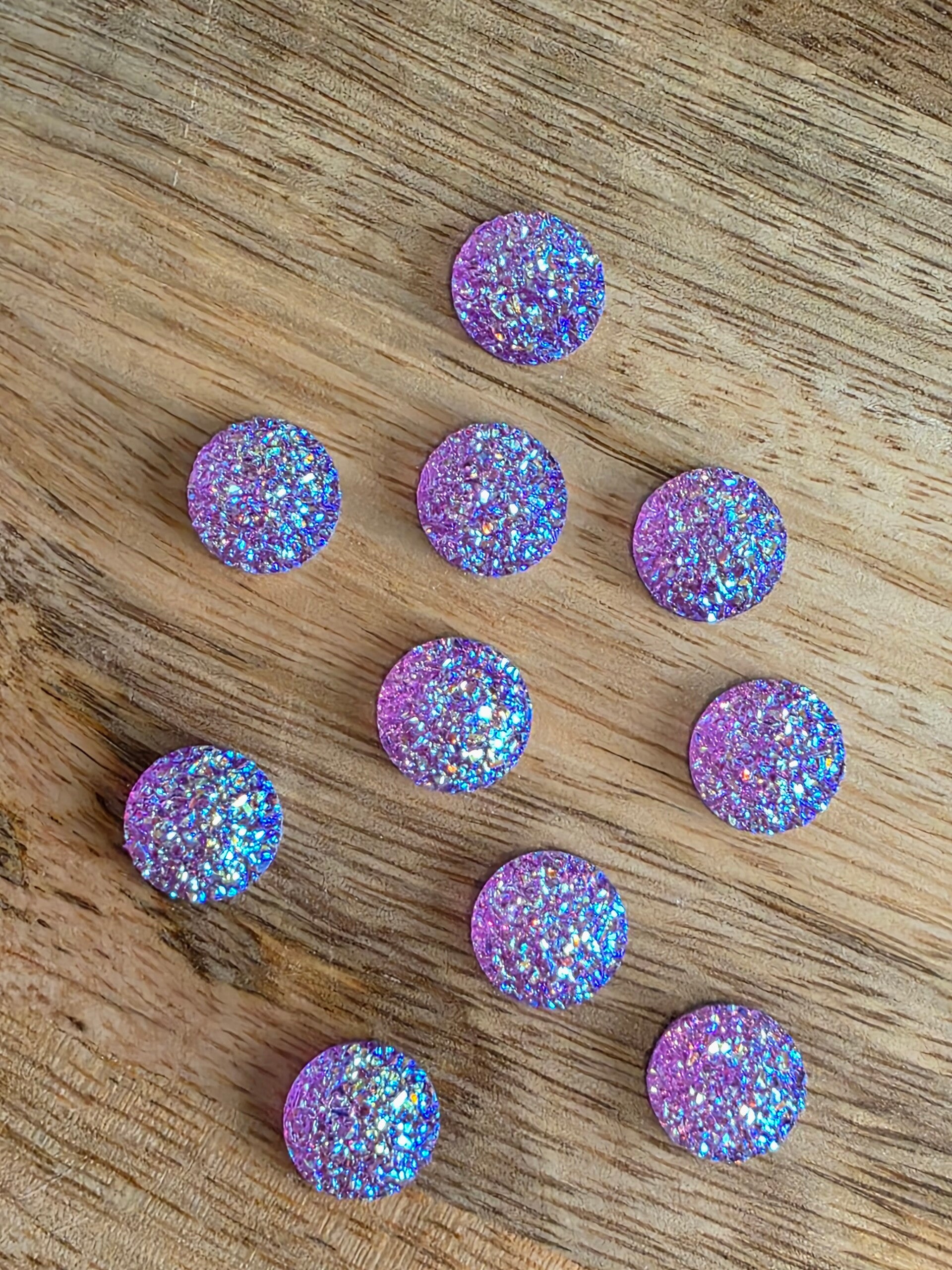 Loose parts, glimmende diamanten paars