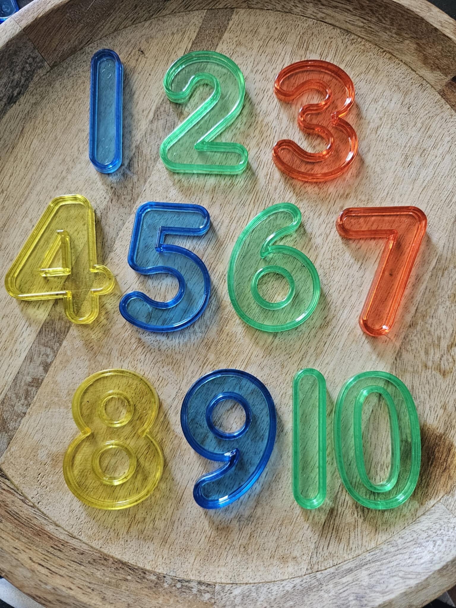 Loose parts, grote cijfers