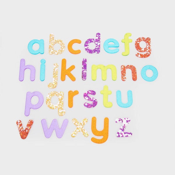 Tickit, doorzichtige glitter letters