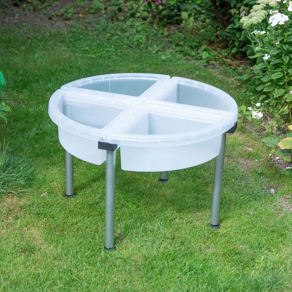 Ontdektafel met 4 ontdekkingsbakken