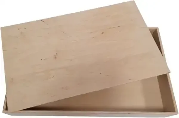 Sensomotorische speelbak, hout rechthoek groot