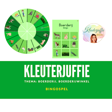 Thema boerderij, bingospel