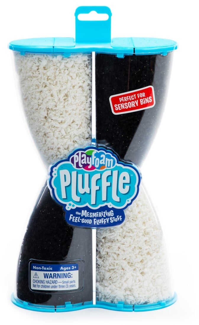 Pluffle, zwart en wit