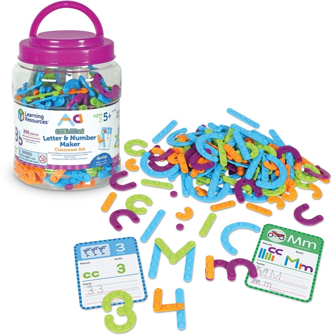 Learning resources, cijfer en letterbouwset