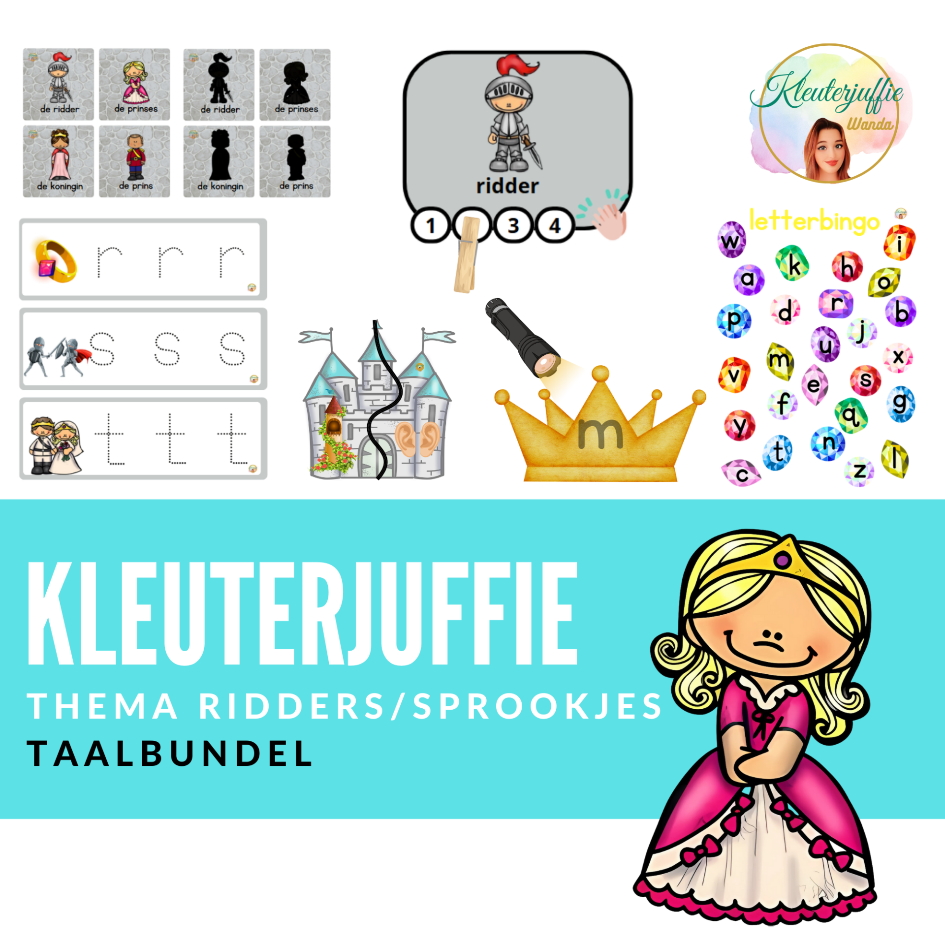 Thema ridders/ sprookjes, taalbundel