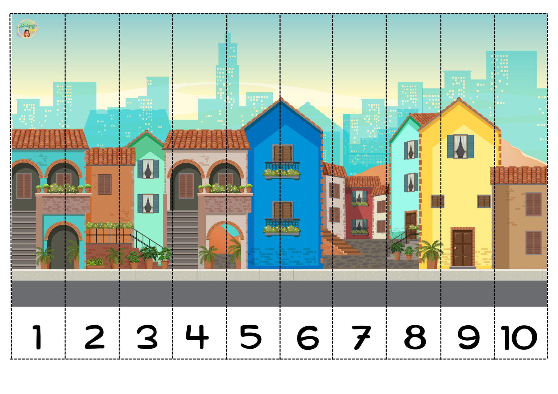 Werkblad, getalvolgorde huis