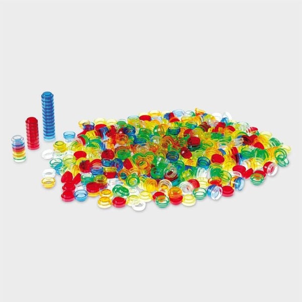 Tickit, doorzichtige teldopjes 100 of 500 stuks
