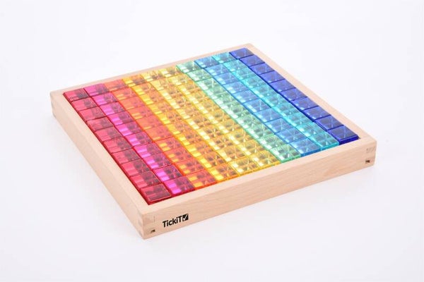 Tickit acrylblokken vierkant, 100 stuks