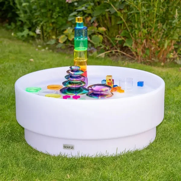 Tickit, lage ronde sensorische ontdekkings, met verlichting