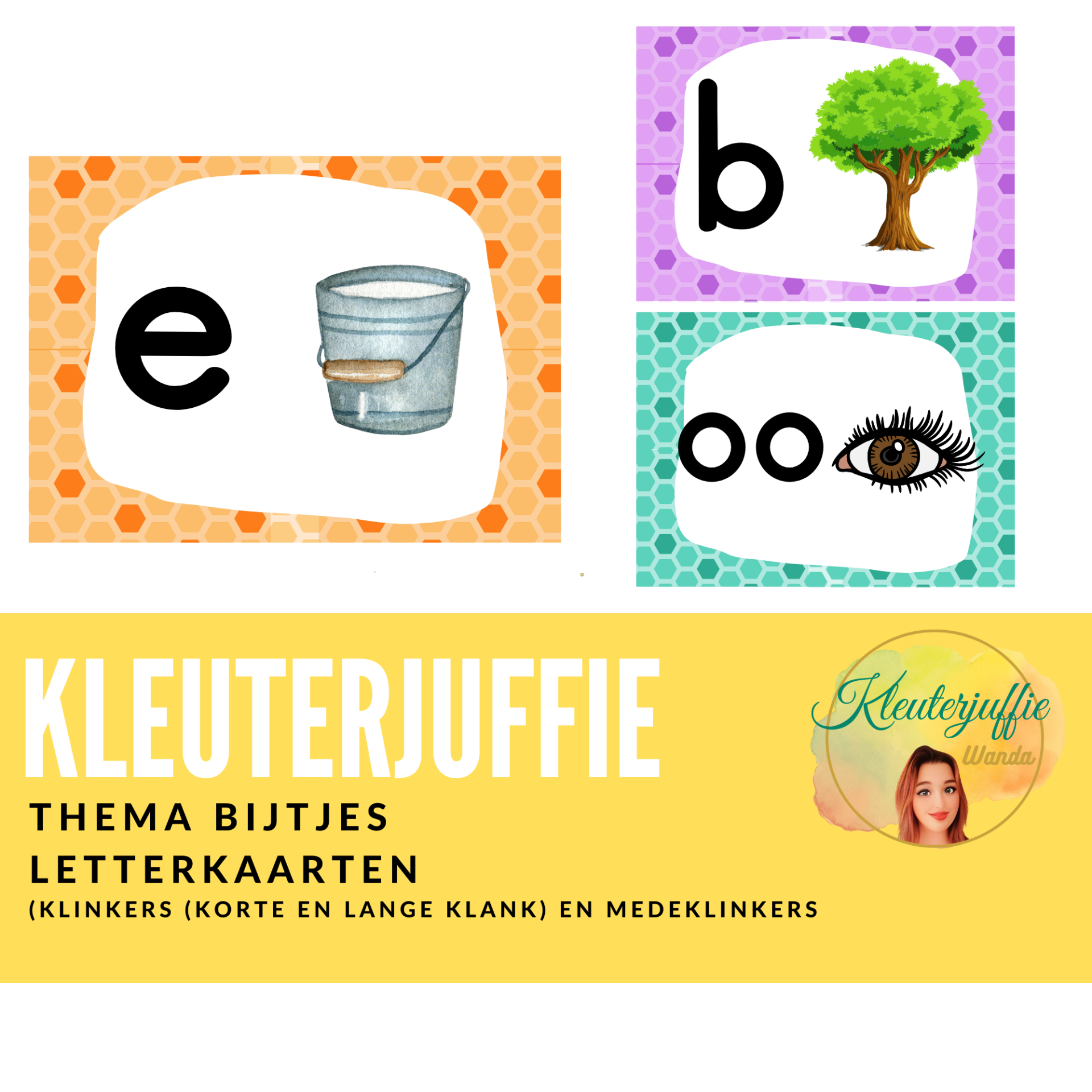 Letterkaartjes, bijtjesklas