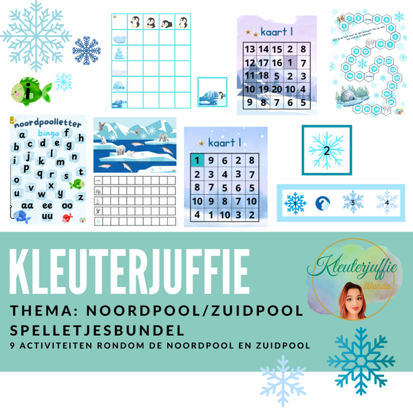 Thema Noordpool/ Zuidpool, spelletjesbundel